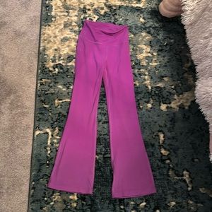 Purple lululemon flare leggings